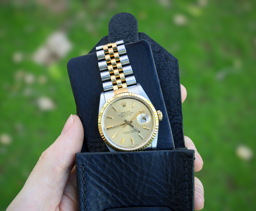 Concorde Watch Case - Black Waxy