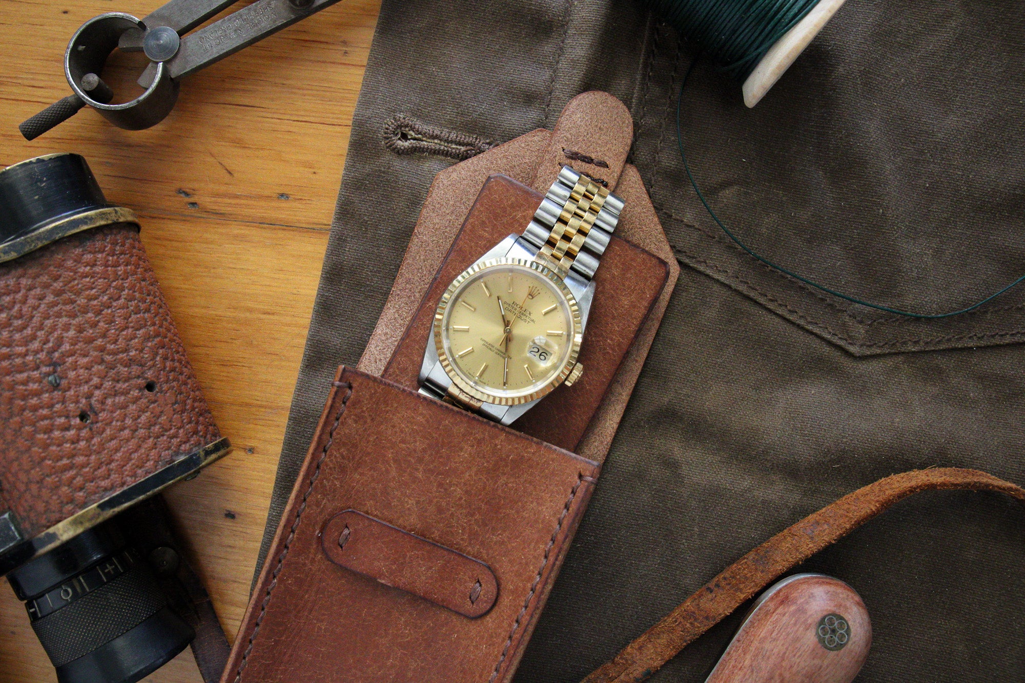 Concorde Watch Case - Cognac Pueblo